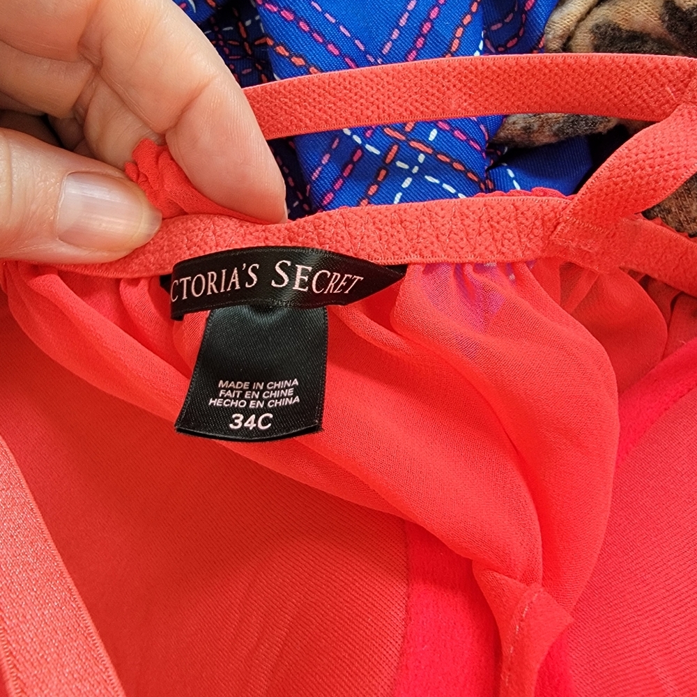 Victoria's Secret Pink Lace Babydoll Chiffon Fairycore Fly Away Bra Top Lingerie - Picture 12 of 12
